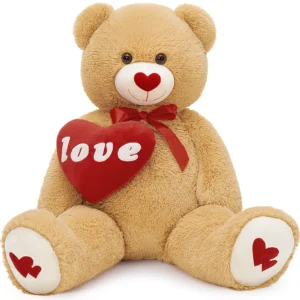Love heart teddy bear plush Valentine gift